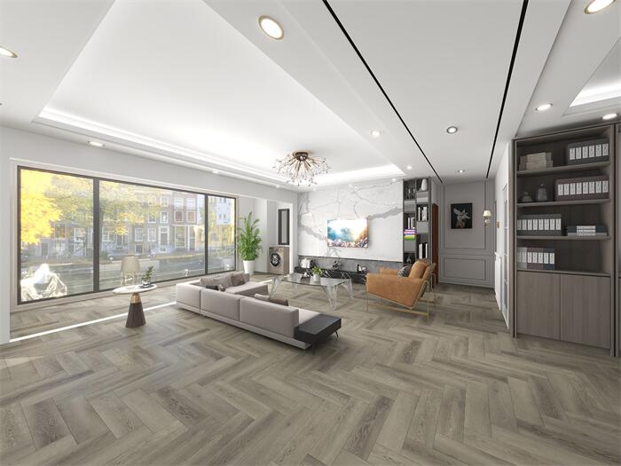 S-8502# / Herringbone Pattern / Lifeproof Herringbone UniZip SPC Flooring