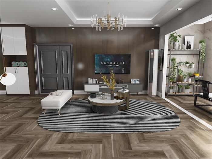 S-8503# / Herringbone Pattern / Lifeproof Herringbone UniZip SPC Flooring